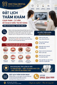 Bác sĩ Nha Khoa Như Tâm thăm khám răng miệng, chụp phim khi cần và tư vấn kế hoạch điều trị rõ ràng cho khách hàng.